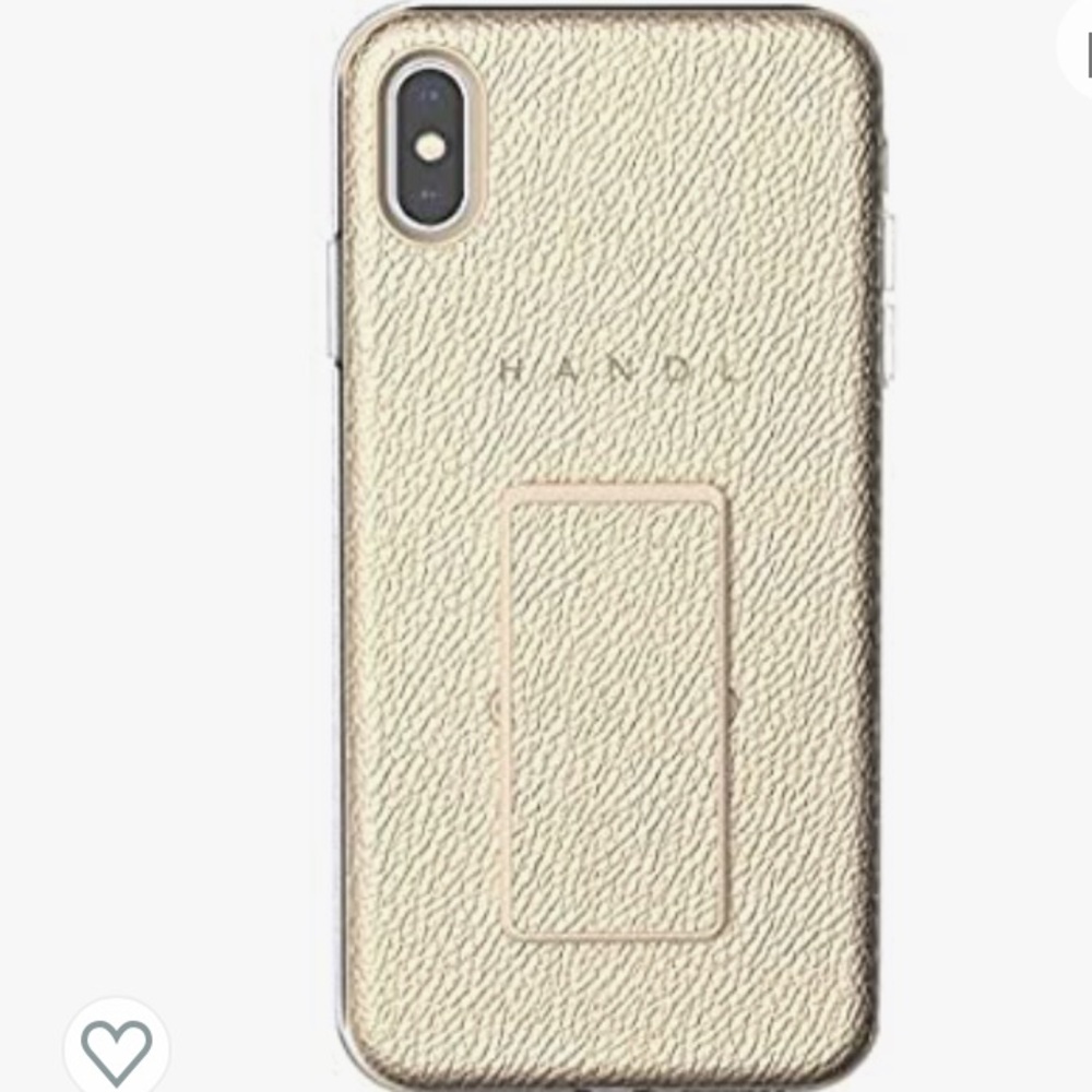 Gold iPhone XS Max Cellphone Case With Grip, Handl